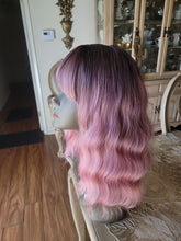 14-Inch Women'S Dusty Pink Layered Bob Wig Made of -Resistant Synthetic Fibers Perfect for Work School Daily Commutes Social Gatherings
