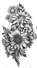Beautiful Sunflower Temporary Tattoo