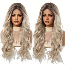 13x6 Long Ombre Blonde Human Hair Wig - 250% Density Soft Body Wave Lace Front Wig with Pre-Plucked Baby Hair  Natural Hairline 22-24 inches