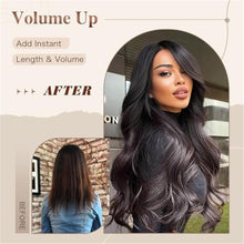 Black Wavy Long Layered Wig with Curtain Bangs