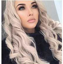 White Wavy Blonde Lace Front Wig