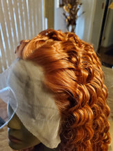 Copper Curly Beautiful Lace Front Wig