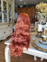 24 COPPER RED lace front wig *NEW*