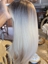 14 Inch Ombre Blonde Wig With Bangs