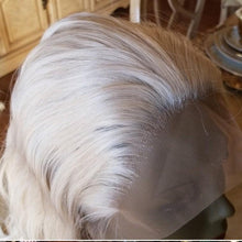 White Wavy Blonde Lace Front Wig