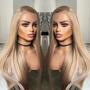 22” ASH BLONDE Lace Front wig *NEW*