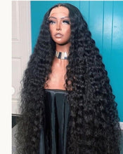 Curly Virgin Human Hair Lace Front Wig 34-40 inches