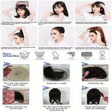 14 Inches Short Pink Gradient Dyeing Bob Hair Straight Bangs Comfortable And Breathable Women'S Wig High Temperature Fiber Suitable for