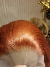 Copper Red Beauty Waves Lace Front Wig Goddess Beauty Wig Auburn