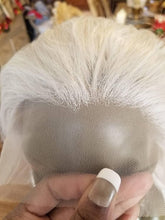White Blonde Curly Wave Lace Front Wig