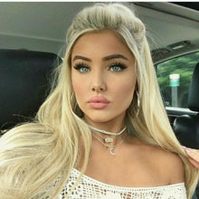 Blonde Beauty Waves Virgin Human Hair Lace Front Wig