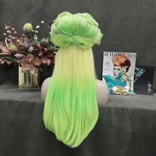 Green Yellow Drag Queen Beautiful Lace Front Wig