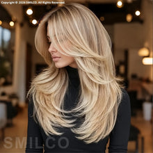 Light Blonde Layered Beauty Wig