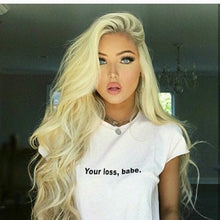 Blonde Beauty Waves Virgin Human Hair Lace Front Wig