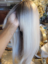 14 Inch Ombre Blonde Wig With Bangs