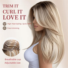 A Stylish 22-Inch Synthetic Heat-Resistant Wig Perfect for Everyday Wear