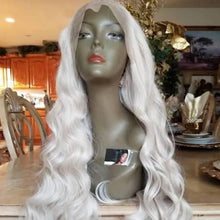 White Wavy Blonde Lace Front Wig