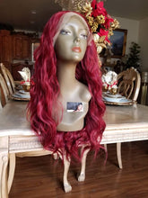 Red Wavy Lace Front Wig