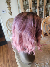 14-Inch Women'S Dusty Pink Layered Bob Wig Made of -Resistant Synthetic Fibers Perfect for Work School Daily Commutes Social Gatherings
