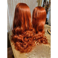 Copper Wavy Beauty Lace Front Wig inches!!