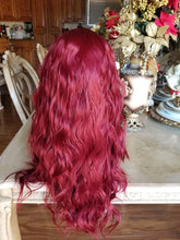 Red Wavy Lace Front Wig