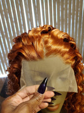Copper Curly Beautiful Lace Front Wig