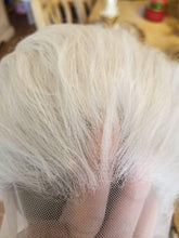 White Blonde Curly Wave Lace Front Wig