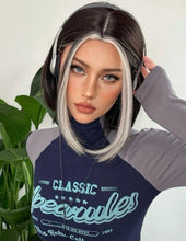 White Blonde Brown Full Wig