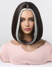 White Blonde Brown Full Wig