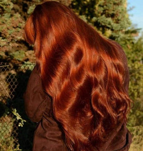 24” COPPER RED lace front wig *NEW*