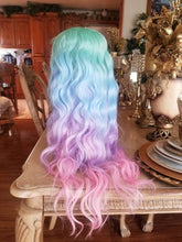 24” RAINBOW wavy lace front wig *NEW*