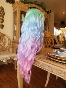 24” RAINBOW Lace Front wig *NEW*