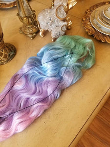 24” RAINBOW wavy lace front wig *NEW*