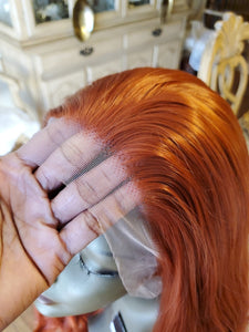 24” COPPER RED Lace Front wig *NEW*