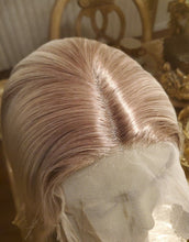 22” PLATINUM ash blonde ombre straight lace front wig *NEW*