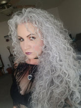 White Curly Lace Front Wig