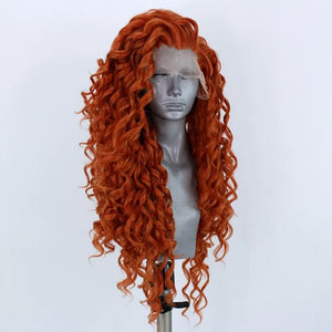 Copper Curly Lace Front Wig