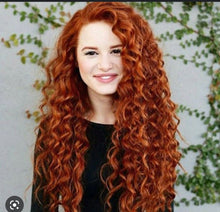 Copper Curly Lace Front Wig