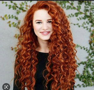 Copper Curly Lace Front Wig