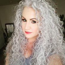 White Curly Lace Front Wig