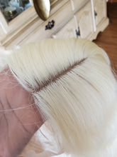 Bleach Blonde Curly Wave Lace Front Wig