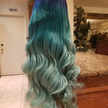 Blue Green Lace Front wig *NEW*