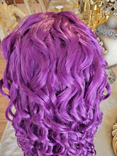 Purple Curly Lace Front Wig