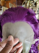 Purple Curly Lace Front Wig