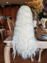 Bleach Blonde Curly Wave Lace Front Wig