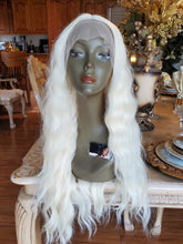 Bleach Blonde Curly Wave Lace Front Wig