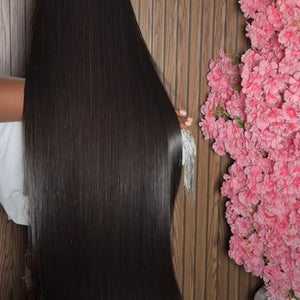 Virgin Bone Straight Human Hair Lace Front Wig 30-34 inches