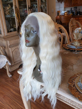 Bleach Blonde Curly Wave Lace Front Wig