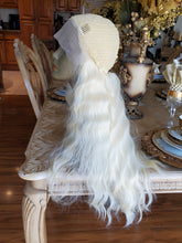 Bleach Blonde Curly Wave Lace Front Wig