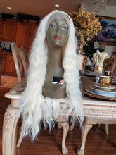 Bleach Blonde Curly Wave Lace Front Wig